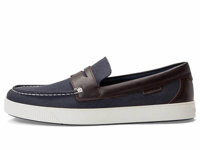 Cole Haan コールハーン メンズ 男性用 シューズ 靴 ローファー Nantucket 2.0 Penny Loafer Navy/Dark  Chocolate/White【送料無料】｜au PAY マーケット