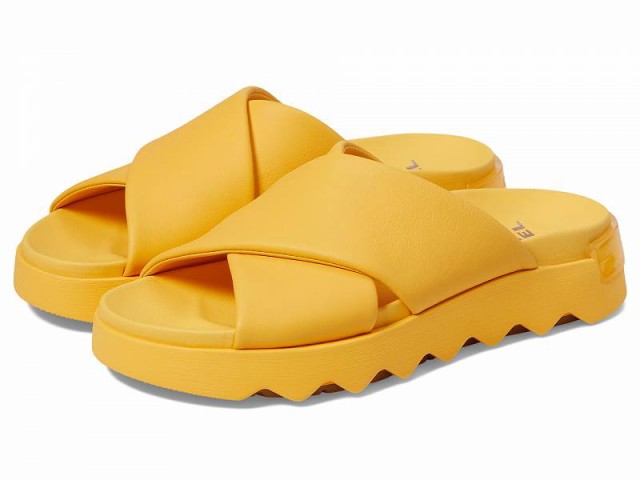 SOREL ソレル レディース 女性用 シューズ 靴 サンダル Viibe(TM) Crisscross Slide Yellow Ray/Gum 17【送料無料】