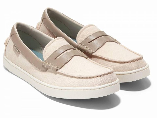 Cole Haan コールハーン メンズ 男性用 シューズ 靴 ローファー Nantucket Penny Natural Canvas/Dark Latte/Ivory【送料無料】