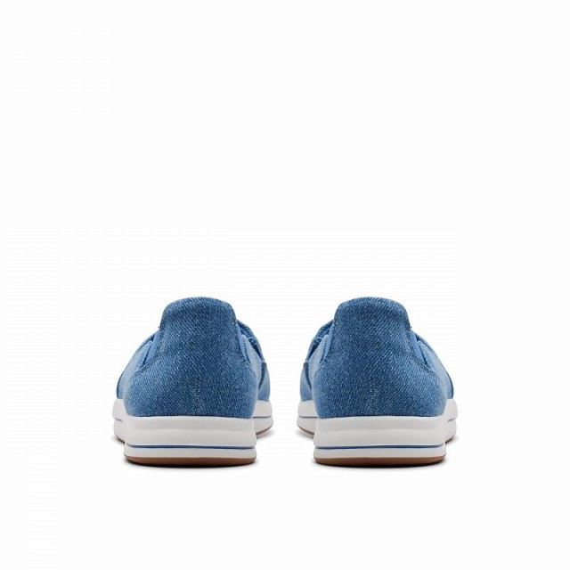 Clarks クラークス レディース 女性用 シューズ 靴 ローファー ボートシューズ Breeze Step II Blue Interest Textile【送料無料】