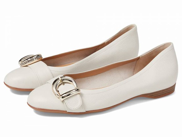 Naturalizer ナチュラライザー レディース 女性用 シューズ 靴 フラット Polly Satin Pearl Beige Leather【送料無料】