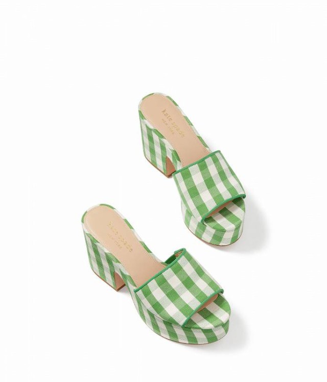 Kate Spade New York ケイト・スペード レディース 女性用 シューズ 靴 ヒール Ibiza Summit Green/Cream【送料無料】