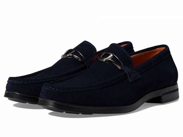 Stacy Adams ステーシーアダムス メンズ 男性用 シューズ 靴 ローファー Palladian Moc Toe Slip-On Loafer Navy【送料無料】