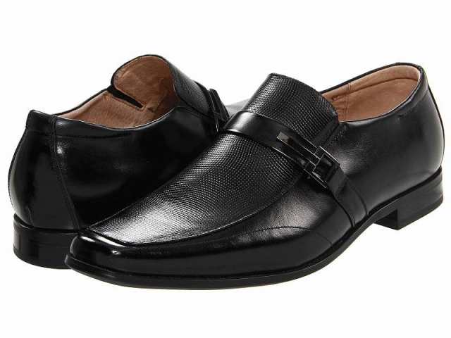 Stacy Adams ステーシーアダムス メンズ 男性用 シューズ 靴 ローファー Beau Moc Toe Slip On Loafer Black【送料無料】