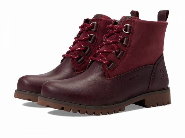 Kamik カミック レディース 女性用 シューズ 靴 ブーツ レースアップ 編み上げ Rogue Suede Burgundy【送料無料】