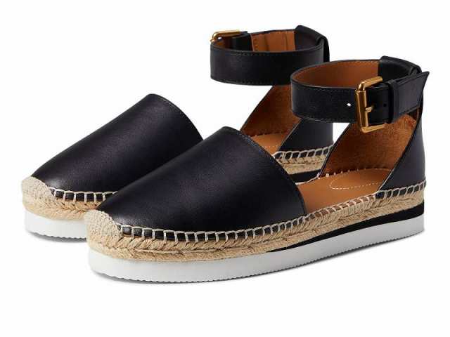 See by Chloe シー by クロエ レディース 女性用 シューズ 靴 フラット Glyn Espadrille Sandal Black【送料無料】