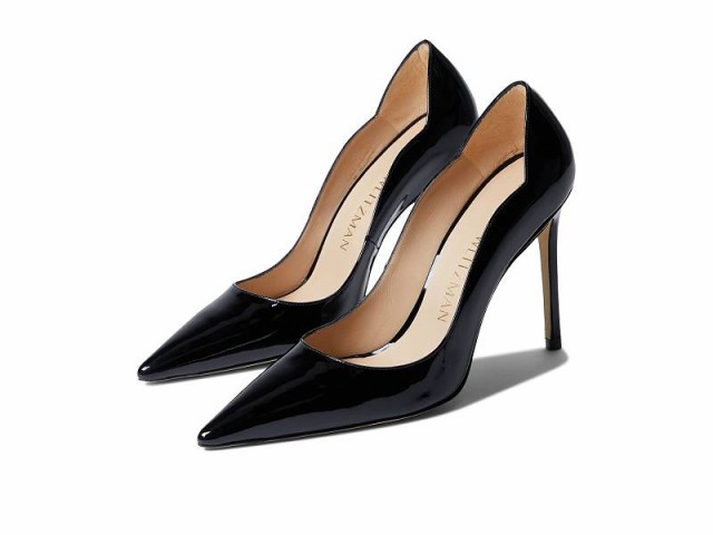 Stuart Weitzman スチュアートワイツマン レディース 女性用 シューズ 靴 ヒール Stuart 100 Scallop Pump Black【送料無料】