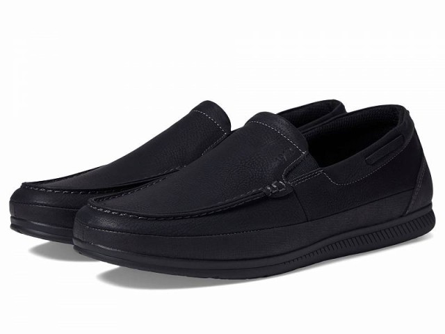 Nunn Bush ナンブッシュ メンズ 男性用 シューズ 靴 ローファー Santo Moccasin Toe Venetian Slip-On Loafer Black【送料無料】