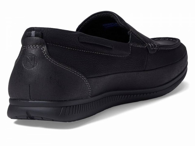 Nunn Bush ナンブッシュ メンズ 男性用 シューズ 靴 ローファー Santo Moccasin Toe Venetian Slip-On Loafer Black【送料無料】