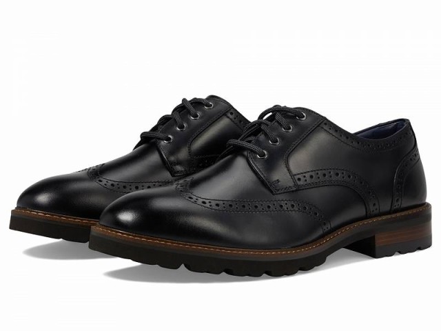 Florsheim フローシャイム メンズ 男性用 シューズ 靴 オックスフォード 紳士靴 通勤靴 Renegade Wing Tip Oxford Black【送料無料】