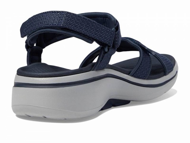 SKECHERS Performance スケッチャーズ レディース 女性用 シューズ 靴 サンダル Go Walk Arch Fit Mesh Quarter Strap Navy【送料無料】