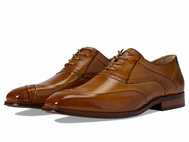 Stacy Adams ステーシーアダムス メンズ 男性用 シューズ 靴 オックスフォード 紳士靴 通勤靴 Gillam Lace-Up Oxford Tan【送料無料】