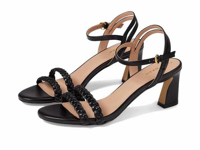 Cole Haan コールハーン レディース 女性用 シューズ 靴 ヒール Alyse Braided Sandal 65 mm Black Leather【送料無料】