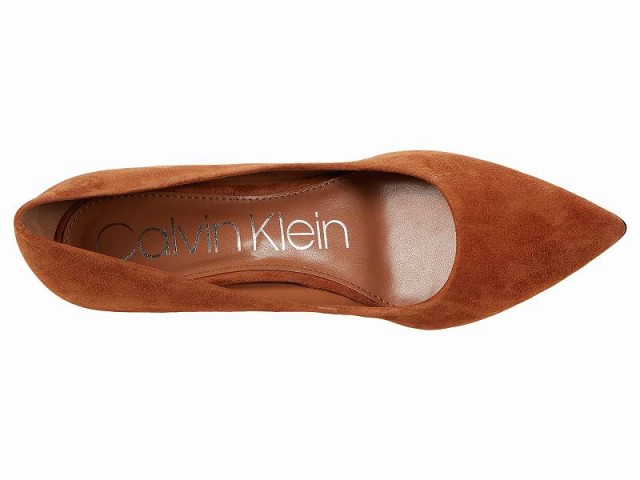 カルバンクライン レディース ヒール シューズ Gayle Pump Cognac Leather