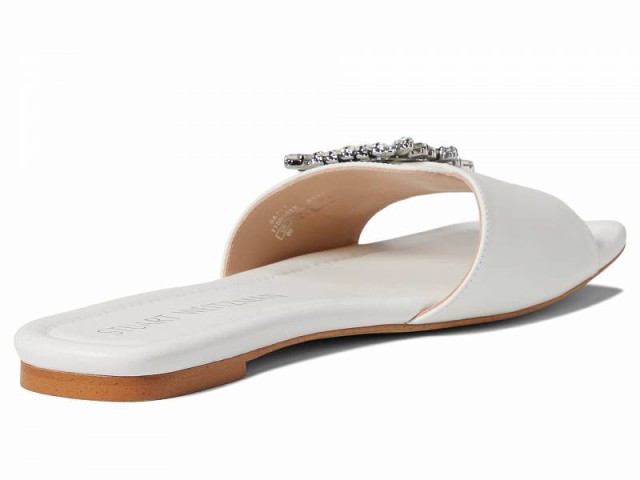 Stuart Weitzman スチュアートワイツマン レディース 女性用 シューズ 靴 サンダル Shine Buckle Slide Sandal White【送料無料】