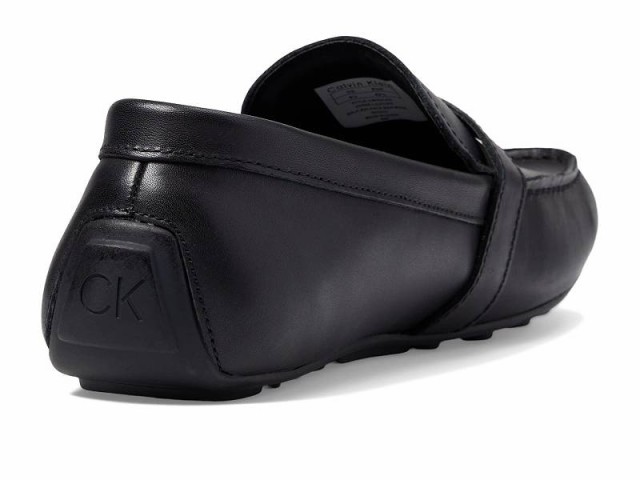 Calvin Klein カルバンクライン メンズ 男性用 シューズ 靴 ローファー Oscar Black Leather【送料無料】