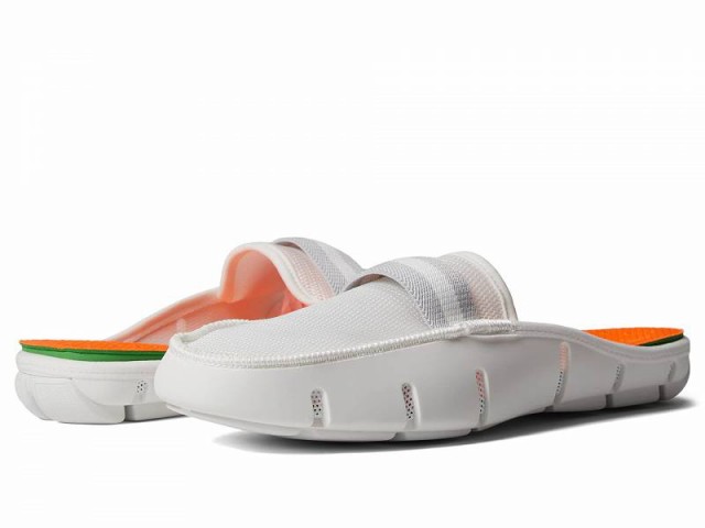 SWIMS スイムズ メンズ 男性用 シューズ 靴 ローファー Slide Loafer White【送料無料】