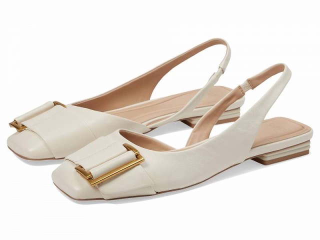 Franco Sarto フランコサルト レディース 女性用 シューズ 靴 フラット Tracy Sling Slingback Flats White Leather【送料無料】