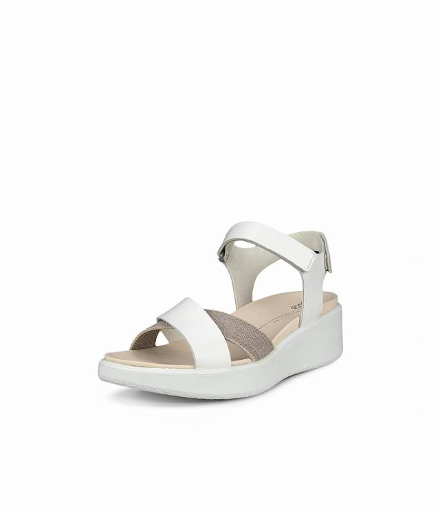 ECCO エコー レディース 女性用 シューズ 靴 サンダル Flowt Wedge Luxury Crossband White【送料無料】