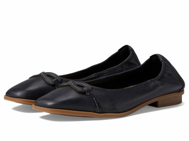 Clarks クラークス レディース 女性用 シューズ 靴 フラット Lyrical Rhyme Black Leather【送料無料】