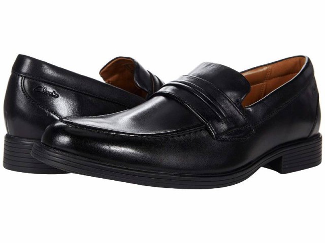 Clarks クラークス メンズ 男性用 シューズ 靴 ローファー Whiddon Loafer Black Leather【送料無料】