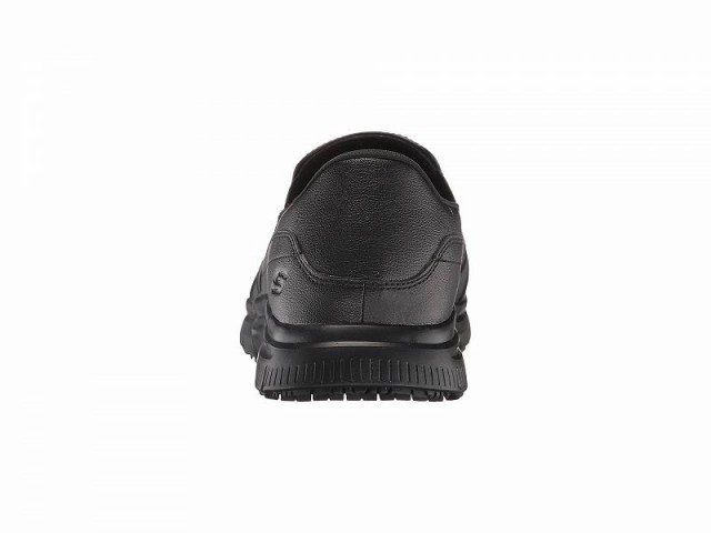 SKECHERS Work スケッチャーズ メンズ 男性用 シューズ 靴 ローファー Flex Advantage SR Bronwood Black Leather【送料無料】