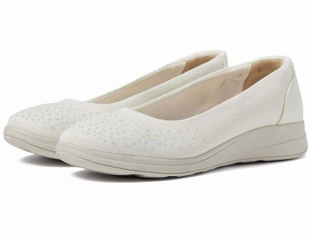 Bzees レディース 女性用 シューズ 靴 フラット Golden Bright Slip-On Loafers White【送料無料】