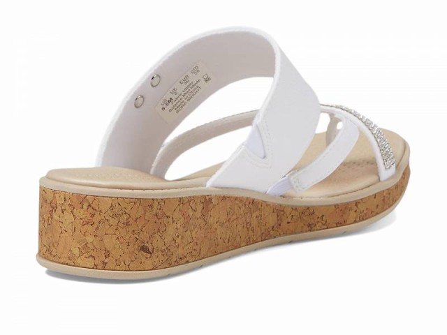 Bzees レディース 女性用 シューズ 靴 サンダル Bora Bright Wedge Sandals White【送料無料】