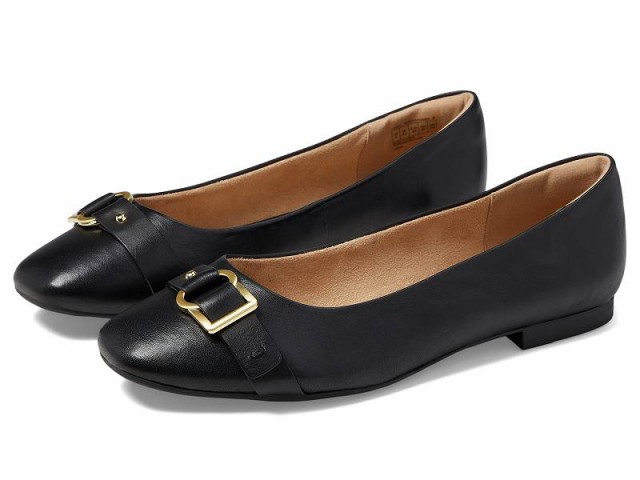 Rockport ロックポート レディース 女性用 シューズ 靴 フラット Zoie Ring Ballet Black Leather【送料無料】