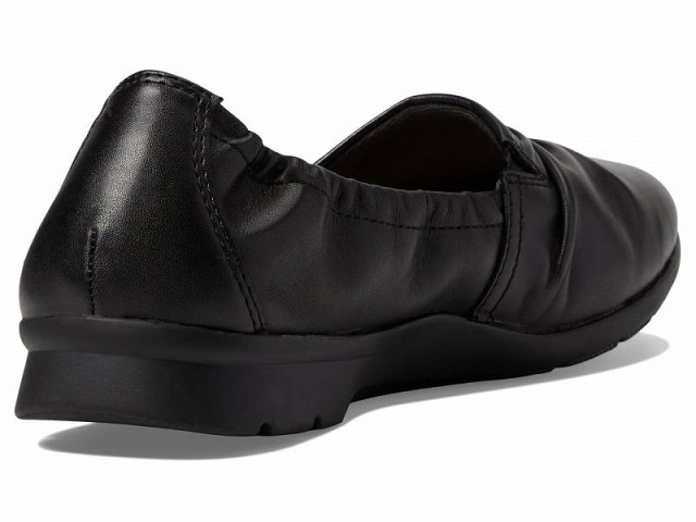 Clarks クラークス レディース 女性用 シューズ 靴 フラット Jenette Ruby Black Leather【送料無料】