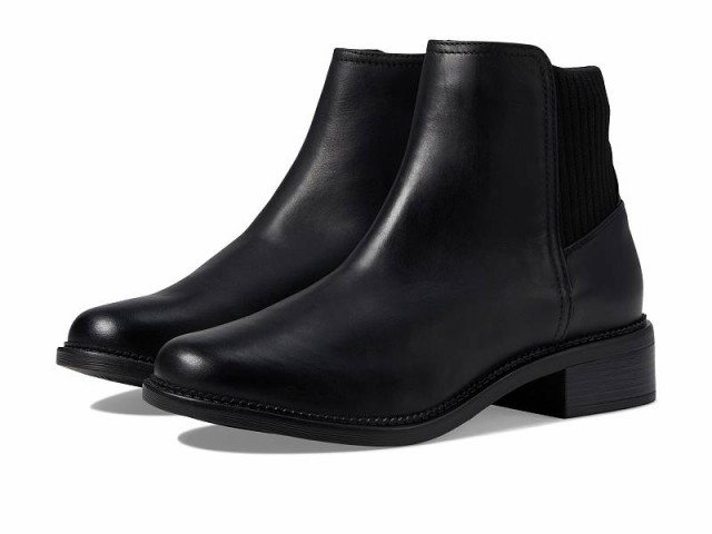 Clarks クラークス レディース 女性用 シューズ 靴 ブーツ アンクル ショートブーツ Maye Palm Black Leather【送料無料】