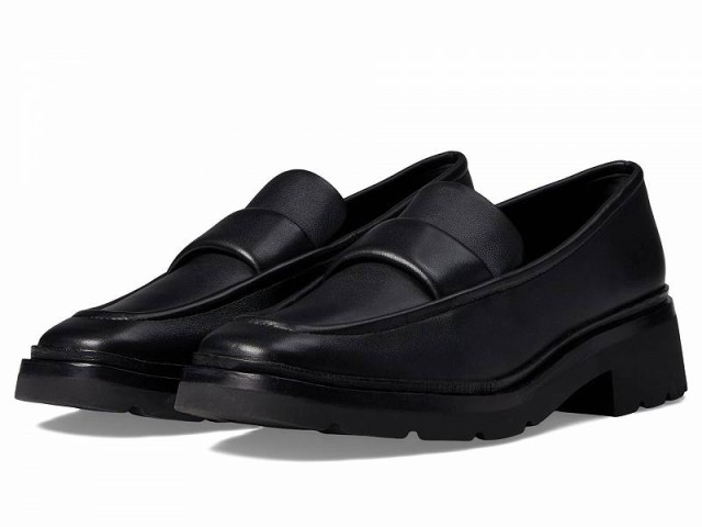 Vince ヴィンス レディース 女性用 シューズ 靴 ローファー ボートシューズ Robin Leather Loafer Black Leather【送料無料】