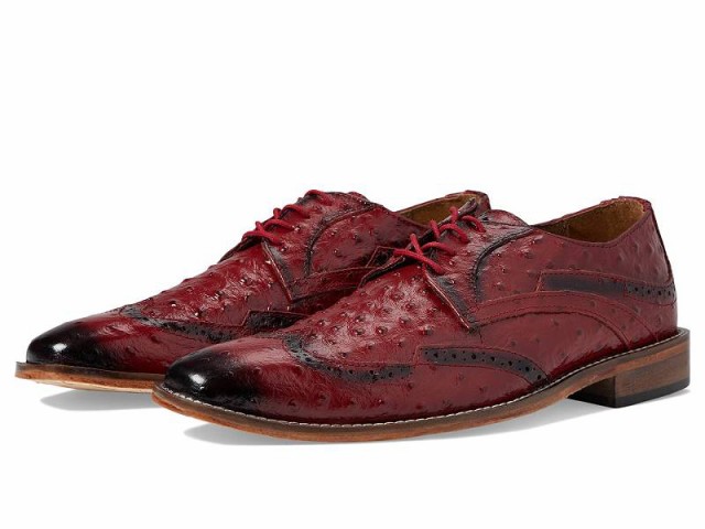 Stacy Adams ステーシーアダムス メンズ 男性用 シューズ 靴 オックスフォード 紳士靴 通勤靴 Gennaro Wing Tip Oxford Red【送料無料】