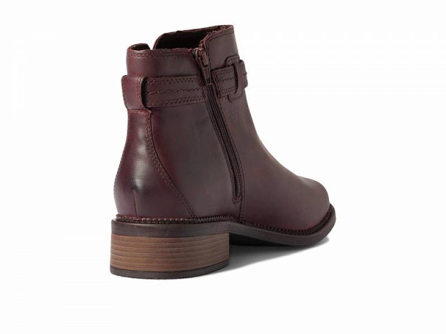 Clarks クラークス レディース 女性用 シューズ 靴 ブーツ アンクル ショートブーツ Maye Ease Dark Brown  Leather【送料無料】｜au PAY マーケット