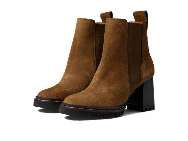 See by Chloe シー by クロエ レディース 女性用 シューズ 靴 ブーツ チェルシーブーツ アンクル Mallory Ankle Boot Khaki【送料無料】