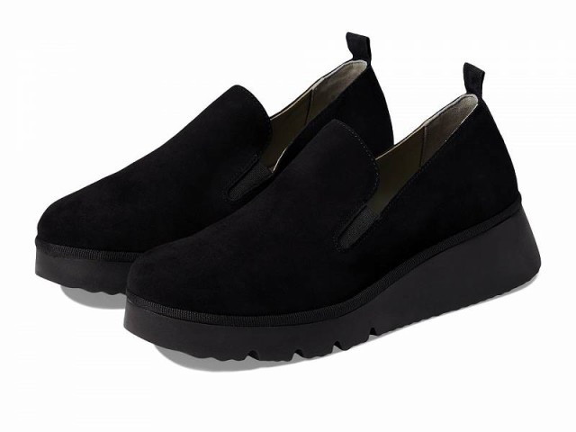 FLY LONDON フライロンドン レディース 女性用 シューズ 靴 ローファー ボートシューズ PECE406FLY Black Suede【送料無料】