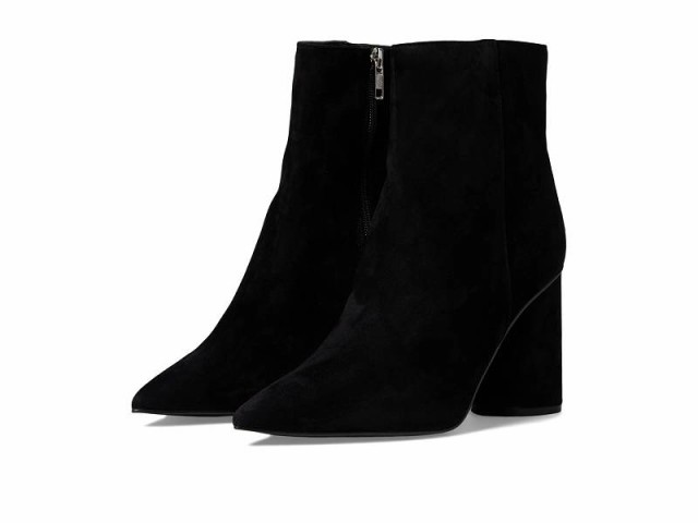 Steve Madden スティーブマデン レディース 女性用 シューズ 靴 ブーツ アンクル ショートブーツ Vallor Bootie Black Suede【送料無料】