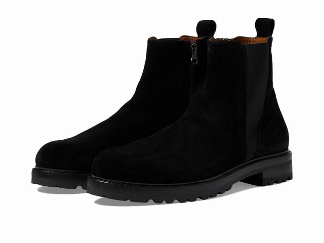 La Canadienne ラカナディアン メンズ 男性用 シューズ 靴 ブーツ チェルシーブーツ Lev Black Suede【送料無料】