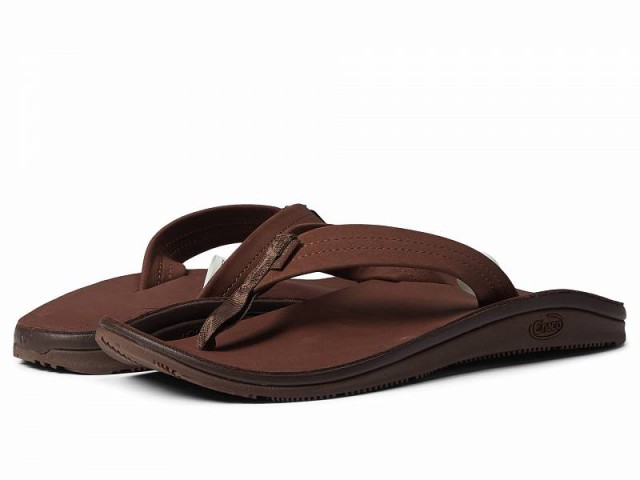 Chaco チャコ レディース 女性用 シューズ 靴 サンダル Classic Leather Flip Dark Brown【送料無料】