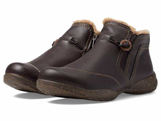 Clarks クラークス レディース 女性用 シューズ 靴 ブーツ アンクル ショートブーツ Roseville Aster Dark Brown  Leather【送料無料】｜au PAY マーケット