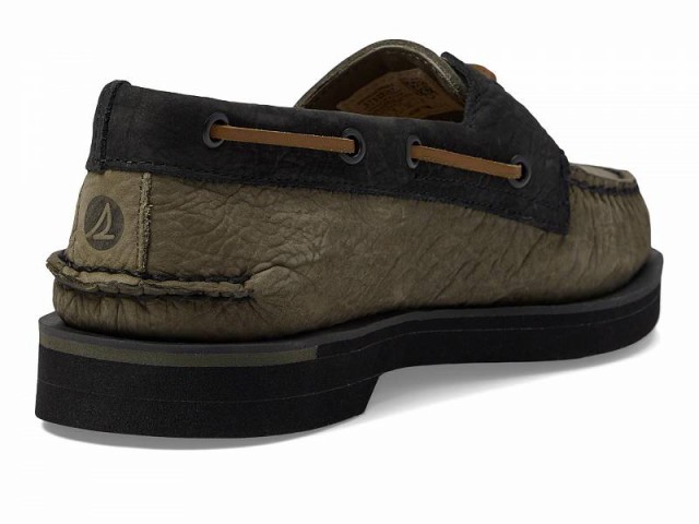 Sperry スペリー メンズ 男性用 シューズ 靴 ボートシューズ Authentic Original Double Sole Cross Lace Olive【送料無料】