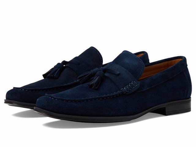 Steve Madden スティーブマデン メンズ 男性用 シューズ 靴 ローファー Gollie Navy Suede【送料無料】