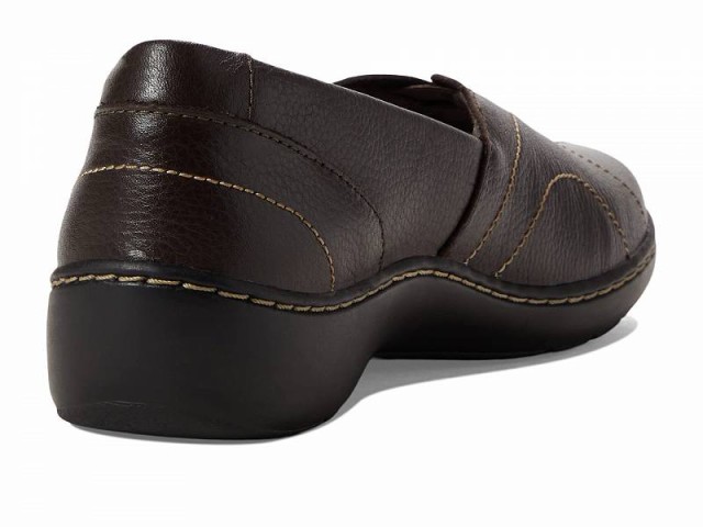 Clarks クラークス レディース 女性用 シューズ 靴 ローファー ボートシューズ Cora Meadow Dark Brown Leather【送料無料】