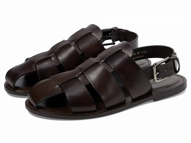 Allen Edmonds アレン エドモンズ メンズ 男性用 シューズ 靴 サンダル Monaco Cross Band Sandal Dark Brown Leather【送料無料】