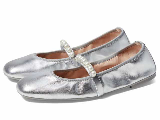 Stuart Weitzman スチュアートワイツマン レディース 女性用 シューズ 靴 フラット Goldie Ballet Flat Silver【送料無料】