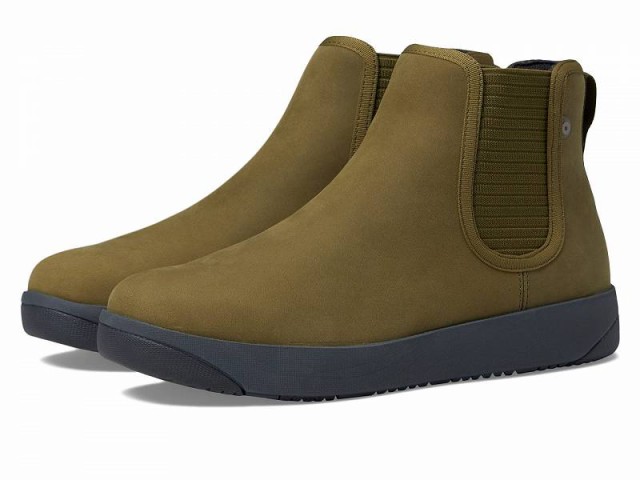 Bogs ボグス レディース 女性用 シューズ 靴 ブーツ チェルシーブーツ アンクル Kicker Chelsea Leather Olive【送料無料】