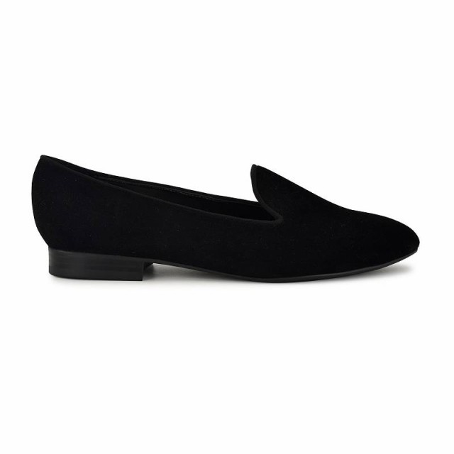 Nine West ナインウエスト レディース 女性用 シューズ 靴 ローファー ボートシューズ Renold Black Suede【送料無料】