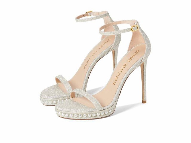 Stuart Weitzman スチュアートワイツマン レディース 女性用 シューズ 靴 ヒール Nudistdisco Pearl Sandal Platino【送料無料】