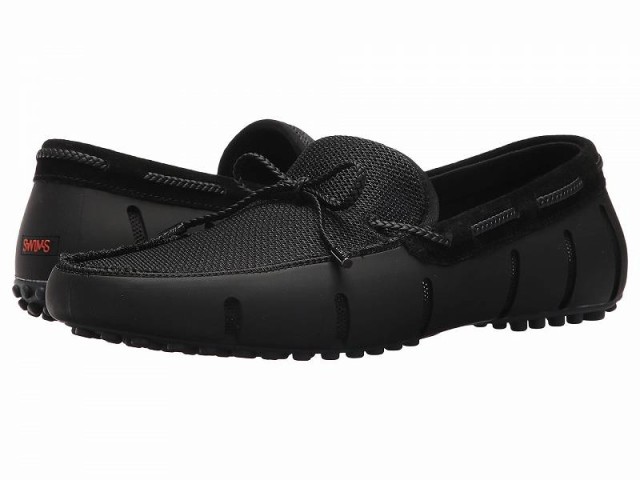 SWIMS スイムズ メンズ 男性用 シューズ 靴 ローファー Braided Lace Loafer Driver Black/Graphite【送料無料】