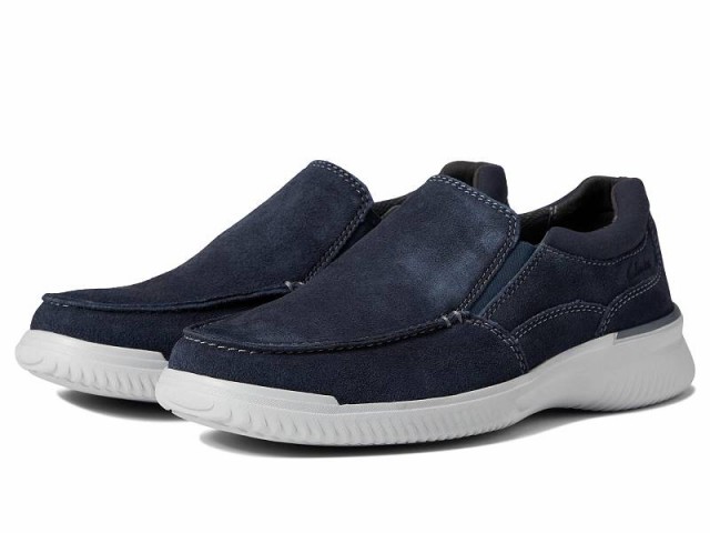 Clarks クラークス メンズ 男性用 シューズ 靴 ローファー Donaway Free Navy Waxy【送料無料】